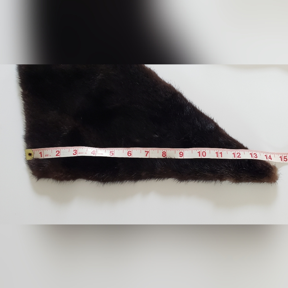 Fur Triangular Accessory With Hook And Loop Clasp - image 7